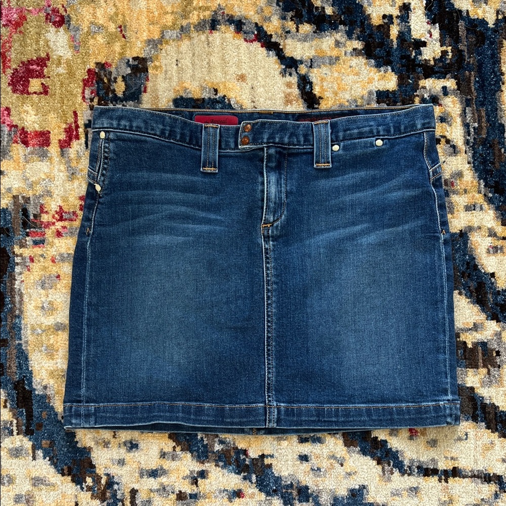 AG Adriano Goldschmied Dark Blue Mini Skirt